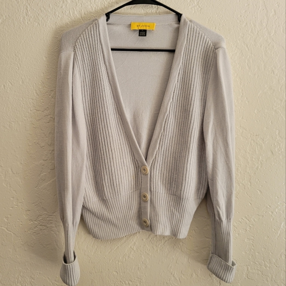 St. John Cardigan Sweater Size Medium